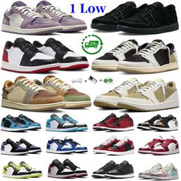 1 Low Basketball Shoes 1s Tiffany Black Phantom Dark Reverse Mocha Starfish True Blue Wolf Grey UNC Tear Away Silver Bred Men Women Sport Trainer Sneaker