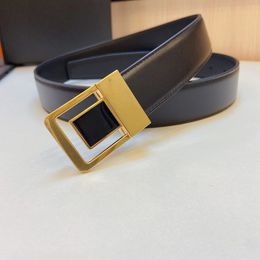 Women Black Leather Belts Gold Metal Buckle Fashion Waist Belt Ladies Waistband Trousers & Jeans Dress Belts