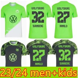 2023 24 man+kids VfL Wolfsburg Soccer jerseys LACROIX VAN DE VEN 23 24 ARNOLD SVANBERG Football Shirt MARMOUSH WIND WALDSCHMIDT WIMMER NMECHA GERHARDT kit