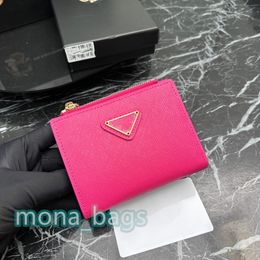 zipper card holders designer luxury wallet for womens simple classical fashion bags classic solid Colour leather designer wallet flap cover