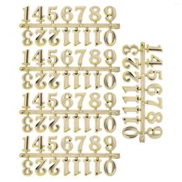 Wall Clocks Diy Clock Arabic Number Repairing Self Adhesive Numbers Plastic Sign Art