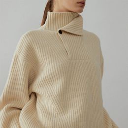 The Ro* women turtleneck thick pullover sweater