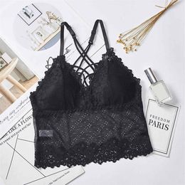 Camisoles & Tanks Women's Wireless Lace Tube Tops Bra Soft Brassiere Beauty Back Underwear Camisole Lingerie246w