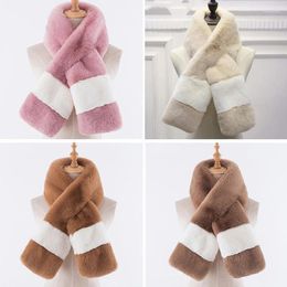 Scarves Soft Plush Warm Snood Scarf Winter Faux Fur For Women Ladies Neck Collar Warmer Stuff Girls Christmas Shawls