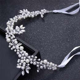 Hair Clips European Brides Pearl Princess Crown Crystal Headbands Band Wedding Bridesmaid Bridal Tiaras Jewellery Accessories ML126