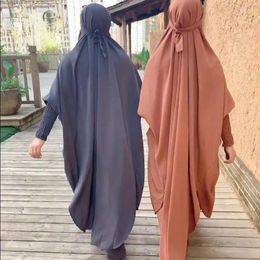 Ethnic Clothing Ramadan Prayer Garment Muslim Worship Service Burqa Dress Oversized Abaya Long Khimar Gown Arab Jilbab Robe Loose