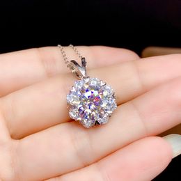 Girlfriend Wedding Jewelry Eight Hearts Eight Arrows Imitation Mosang zircon Diamond Pendant Necklace Party Birthday Gift