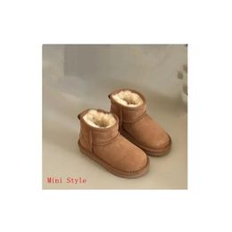 Boots Top Quality Kids Genuine Sheepskin Natural Fur Snow Boots Baby Winter Girls Boys Waterproof Shoes 231013