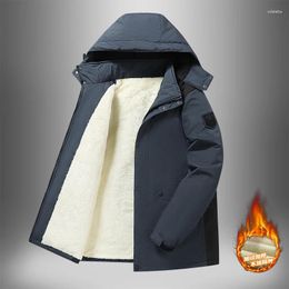 Мужские куртки, модная ветровка на молнии, теплая куртка-бомбер, осень-зима, повседневное флисовое пальто, мужская верхняя одежда с капюшоном