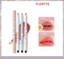 Lip Pencils FLORTTE Today's Trending Topic Lipstick Pencil Lip Liner Matte Lipstick Silky Soft Mist Rich Color Women Beauty Makeup Cosmetics 231013