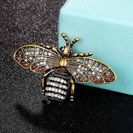 Pins Brooches Zlxgirl Jewellery Antique Gold Vintage Bee Women's Kids Pin Brooch Bouquet Nice Insect Broaches Scarf Pins Joias277c