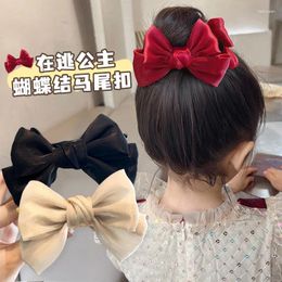 Hair Accessories Children's Bun Head Grab Girl's Bow Accessory Runaway Princess Clip Little Up Ponytail Buckle Headpiece