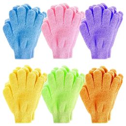 Five Fingers Gloves Bath Household Shower Towel Scrub Body Wash Children Home Supply Elastic Wipe Back Bathing Cleaning 231013