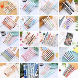 Cartoon press pen with multiple options creative and high appearance student exam water-based pen cute office stationery and neutral pen wholesale