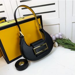 Designer bag, classic shoulder bag, handbag, crescent bag, stylish textured wide strap, one shoulder, versatile messenger bag, model number 3155