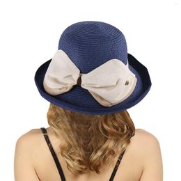 Wide Brim Hats Summer For Women Bongrace Straw Beach Hat Little Girl Sun Cap Foldable Ladies Womens Fedora