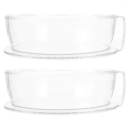 Dinnerware Sets 2 Pcs Decorative Cover Dish Protection Kitchen Supply Cake Plastic Covers Thicken Plate Dust