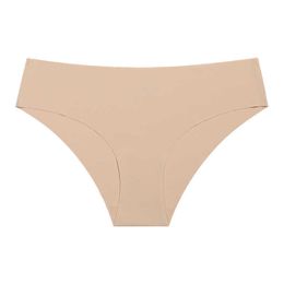 Women Comfortable Spandex Seamless Ice Silk Underpants Customised Lady Underwear Solid Seamless Panties Adults 3ARXQ