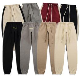 Mens Track Pant Casual Designer High Quality Solid Color Joggers Pants Rainbow side stripes Trousers Elastic Waist 2022236O