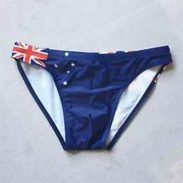 Men's Swimwear Br Aus Fr Uk Flag Men Swimming Briefs Sexy Swimwear Bikini Swimwear For Youth Boy Swimsuit Man Beach Shorts ga236f