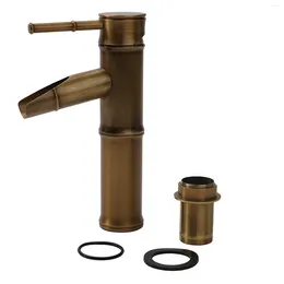 Bathroom Sink Faucets Basin Faucet Rust-free Anti-corrosion Antique Brass Brown Deck Mounted And Cold Water Mixer Tap European