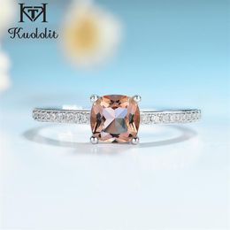 Kuololit Diaspore Zultanite Gemstone Rings for Women Girls Solid 925 Sterling Silver Wedding Engagement topaz emerald sapphire 201234q