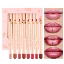 Lip Pencils 12 Colors Set Lip Liner Pencil Stick Long Lasting Professional Waterproof Natural Matte Soft Smooth Makeup Maquiagem Beauty 231013