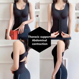 Women's Shapers Body Bra Chest Support And Waist Protection Four In One Correction For Hump Back Shaping Abdomen Tightening