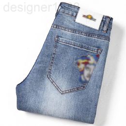 Men's Jeans designer Official website Fansi collection menswear 2021 autumn new Medusa embroidered jeans micro elastic Leggin272U
