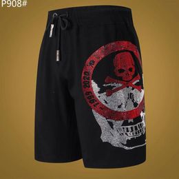 crystal Skull designer Beach Shorts Men Drawstring Relaxed Homme Fashion clothes print letters man women Summer Casual Running Bas279y