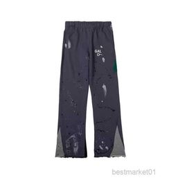 Men's Pants Jeans Galleries Dept Designer Sweatpants Sports 7216b Painted Flare Sweat Pant 8tmu286L