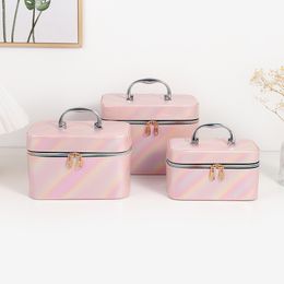 Fashion color-changing twill professional makeup artist and makeup tattoo artist receive waterproof portable storage box.