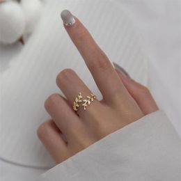 Cluster Rings 100 Authentic REAL925 Sterling Silver Fine Jewellery Mini CZ Set Olive Branch Of Leaf Shoot Ring Long43030473137