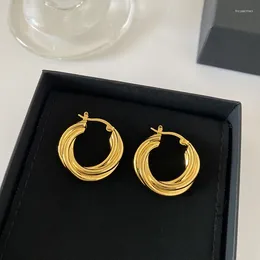 Dangle Earrings 2023 Trendy 18K Gold Plating Circular Hoop Luxury Earring Women Designer Jewellery