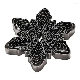 Baking Moulds Cookie Cutters Shapes For | Christmas Food Grade Snowflake Stamps Mould Kitchen Tools 10pcs DIY Reusable M