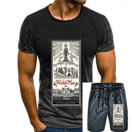 Men's Tracksuits THE WICKER MAN 70s CULT HORROR MOVIE RETRO Men Black T-shirt Size S-3XL T Shirts Short