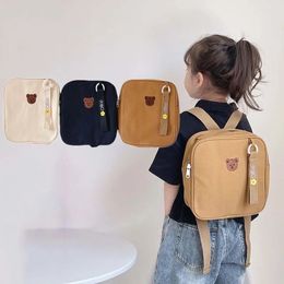 Handbags Cute Bear Embroidered Kids Backpack Children s Bag Baby Kindergarten School Light Weight Bags 231016