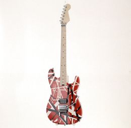 Stripe Series Red with Black Stripes Basswood Electric Guitar