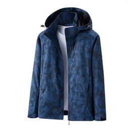 Men's Jackets And Fashion Camouflage For 2023 Leisure Sports Outdoor Couples Windbreaker Jacket Travel Trench Coat Mens