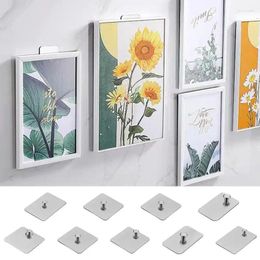 Hooks Picture Frame Hangers Wall Mount Detachable Adhesive Hanger For Ceramic Tile Metal Glass Wood