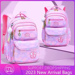 School Bags Large Capacity Side-Open Backpack For Teenage Girls Lightweight Cartoon School Bags Outdoor Travel Backpack Students Bag 231016