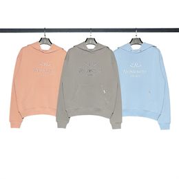 Autumn Thick Long Sleeve Cotton Sweatshirts Couple Hoooed Pullover Hoodies Representd Letter Embroidery Oversize Man XL