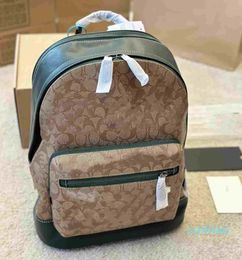 High quality cowhide men backpack designers backpack student school bag women double shoulder bag