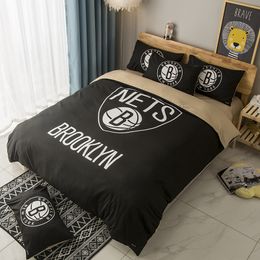 Personalised fashion brand Basketball Australian cotton 4-piece set 1.8m bed sheet and quilt set single student dormitory without edge pressing J231016