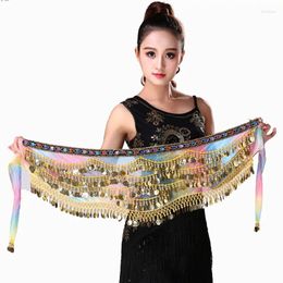 Stage Wear Belly Dance Costume Clothes Belt Bellydance Waist Chain Hip Scarf Women Girl With Gold Coin