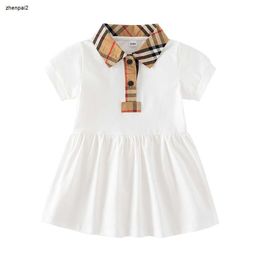 luxury designer girl Dress Baby Summer Plaid Striped skirt fashion Newborn Baby Dress Children Princess