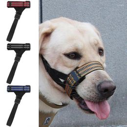 Dog Collars Adjustable Mesh Muzzle Leads For Small Large Anti Barking Training Lead Rope Guide Control Pet Supplies