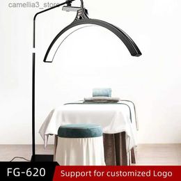 Floor Lamps 28INCH LED Half Moon Eyelash Floor lamp With Disinfection and Sterilisation Facial Skincare Products Tattoo Eyebrow Filming Lamp Q231016