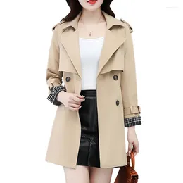 Women's Trench Coats High-end Brand Windbreakers Women Outerwear 2023 Spring Autumn Coat Female Mid-length Mother Overcoat Lady