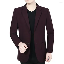 Men's Suits 2023 Suit Spring And Autumn Season Comfortable Casual One Piece Top Non Iron Dad Coat